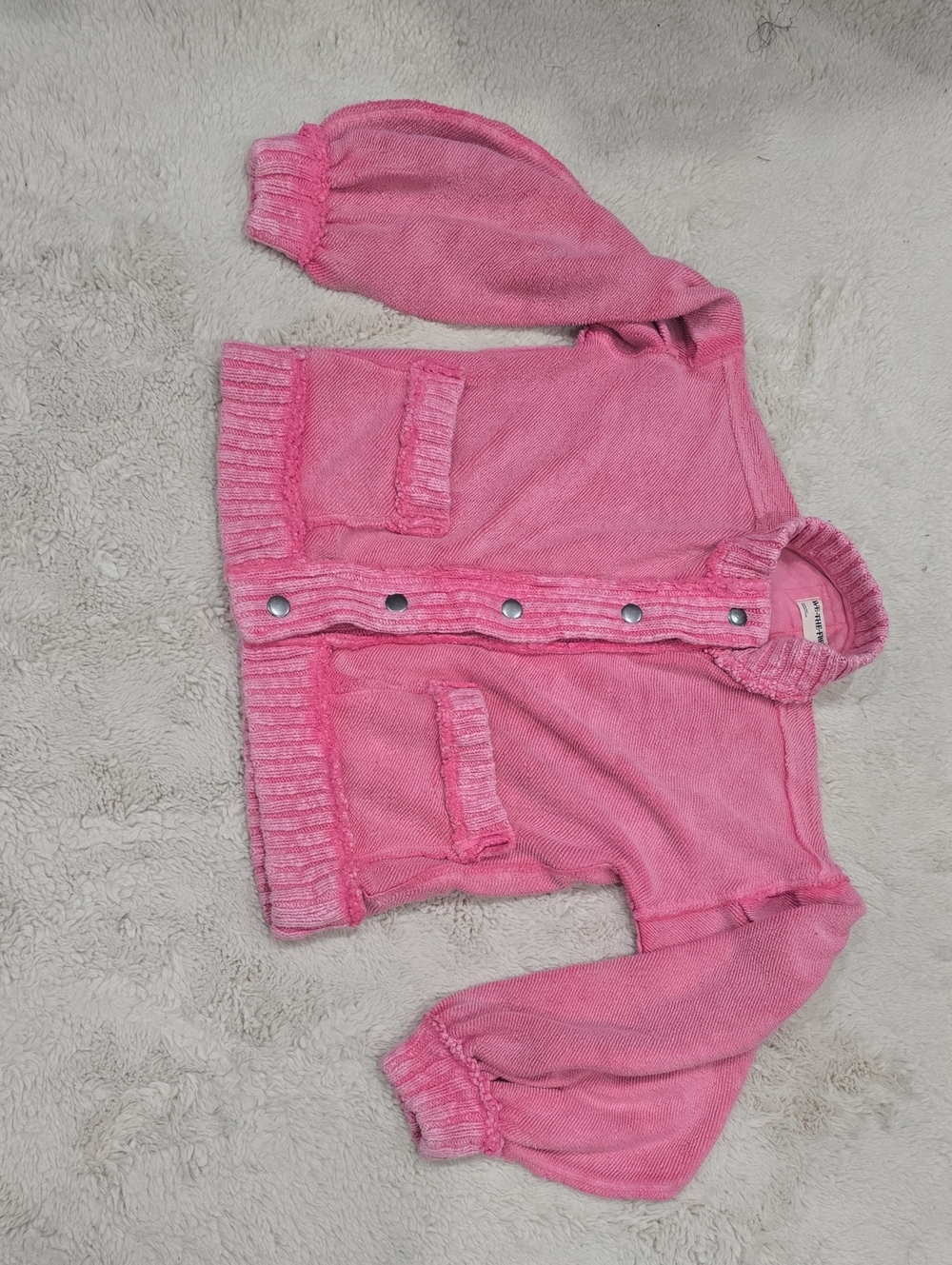 We The Free Pink Knit Button-Front Cardigan for Kids
